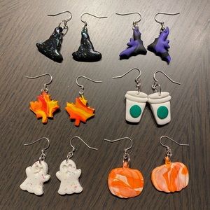 Custom Fall Polymer Clay Earrings